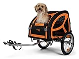 TrendPet DogBus S - Gefederter Aluminium Fahrradanhänger für kleine bis mittlere Hunde